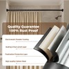 HYSEYY Heavy Duty Shower Curtain Rod,26-80inch Adjustable Tension Rod Black