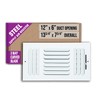 Fits 12x6 Duct Opening 3 Way Fixed Curved Blade Air