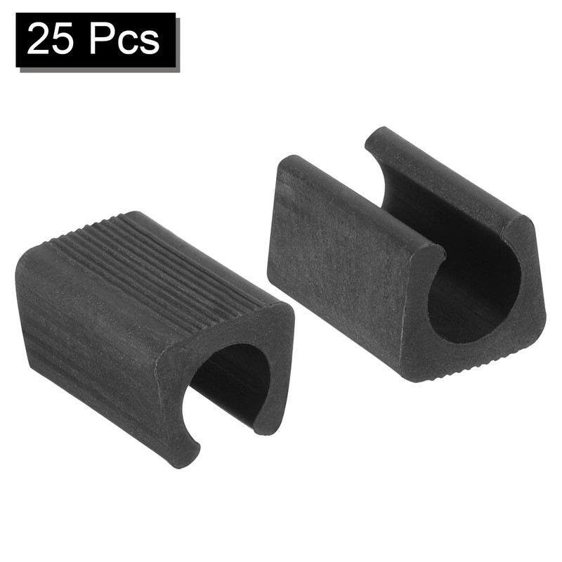 sourcing map 25Pack Rectangle Shaped Chair Legs Tips, Fitting 14mm