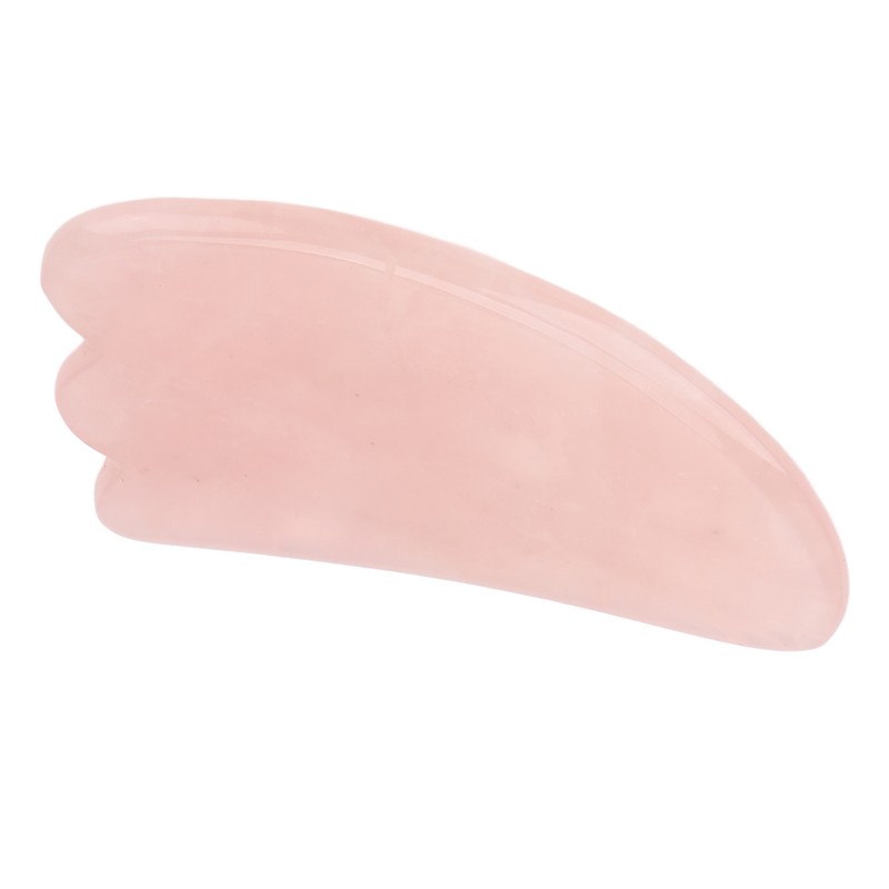 Scrapping Plate Pink Crystal Highly Polished Translucent Gua Sha Board