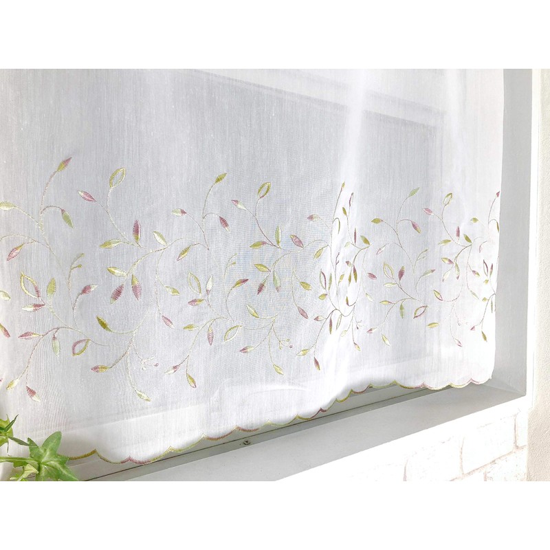 [Cloth Shop Clothya] Cafe Curtain for Small Windows Width Approx.