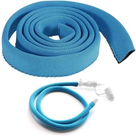 Hydration Pack Insulated Neoprene Tube Cover Thermal Hose Sleeve Fits Camelbak Platypus Osprey Protection (Blue)