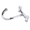 Wall Mount Kitchen Stainless Steel Smooth Surface 2 Handles Faucet