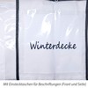 franknatur 2 x Storage Bag Carry Bag Zip for Duvets