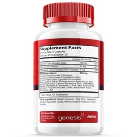 Purvia (5 Pack) Genesis Blood Clean Capsules Strength Formula Maximum Overall Wellness