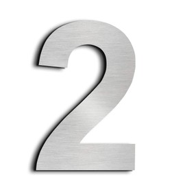 nanlyiau House Numbers door numbers stainless steel number Made of Solid 304 Stainless Steel Floating Appearance in Easy to Install 6in/15.3cm(2)