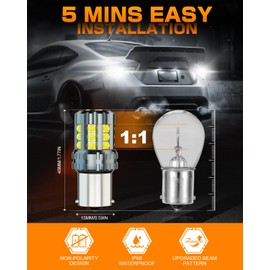 XWQHJW Compatible for Cub Cadet LTX1040 LTX1042 LTX1045 LTX1050 Light Bulbs, 1156 BA15S Led Bulbs Work Lights Fog Light Bulb, Super Bright White, 2-Pack