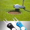 CVNRCLP 2-Pack Metal Foldable Golf Divot Repair Tool with Pop-Up