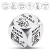 5 PCS Food Decision Date Decision Dice Set, Metal Dice