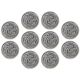 Best Mom Ever Love Expression Coin, Bulk Pack of 10 Pocket Keepsake Gifts of Appreciation for Mothers Day, Birthday & Special Occasion Distance Gifts, Tokens of Appreciation for Family