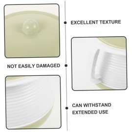 Mikinona Portable Urinal with Lid Thick Plastic Spittoon for Home and Hospital Use Smooth Edges Non Slip Base Easy to Clean for Boys and Green Chamber Pot