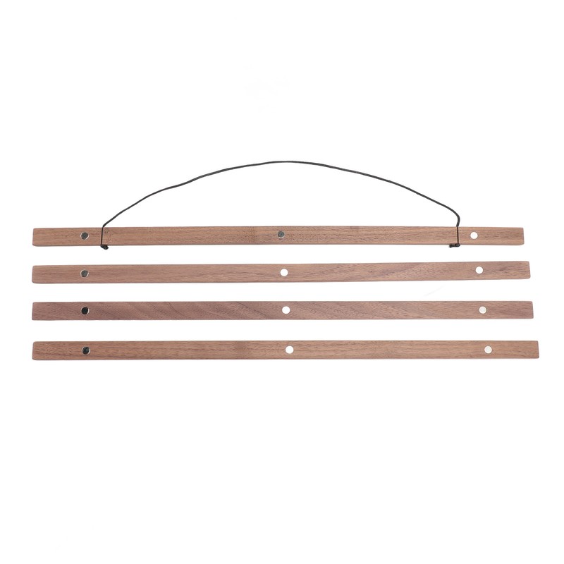 Magnetic Poster Frame Hanger DIY Reusable Black Walnut Magnet Poster