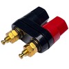 CESS Dual Binding Post, 4mm Banana Socket, 2 Way Gold-Plated