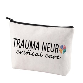 CENWA Neuro Nurse Thank You Gift Neuro Nurse Graduation Gift Trauma Neuro Critical Care Zipper Makeup Bag (Trauma neuro)