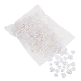 minkissy 1Pack Heart Pearl Nail Charms DIY Manicure Decoration Durable Nail Art Gems for Natural Fake Nails Attractive Nail Ornament for Stylish Nail Designs