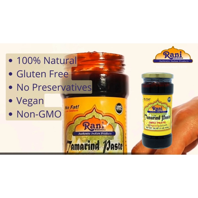 Rani Tamarind, Wet Seedless Block/Slab (Imli) 14oz (400g)