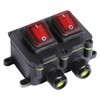 Shengbowi Waterproof On Off Toggle Switch with Red Light Rocker