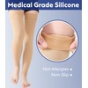 KEKING® Thigh High Compression Stockings Footless, Unisex, 15-20mmHg Leg Support