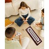 Wooden Cribbage Board Game Set with Cards & Metal Pegs