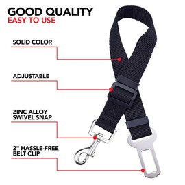 DriveSafe Pet Car Safety Belt: Adjustable Seat Belt for Dogs and Cats up to 69cm