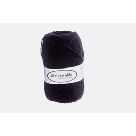 Sheep's Wool Knitting Wool Black 100 g Villgrater Natur