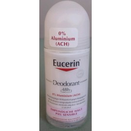 Eucerin Aluminum-Free Deodorant Roll-on 2-Pack 50ml 1.7oz Exp 04/2027