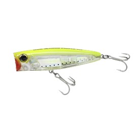 Yo-Zuri R1411-GHCS: 3D Inshore Popper (F) 90Mm 3-1/2", Chartreuse
