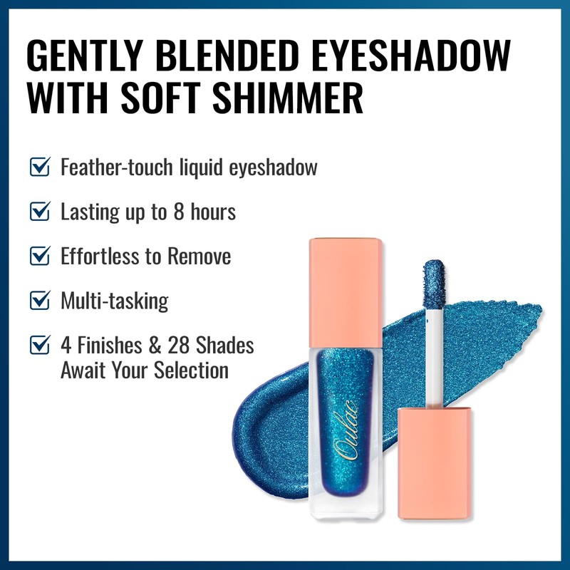 Oulac Liquid Eyeshadow Glitter - Waterproof Glitter Eye Make-Up with