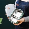 Emistarr Lunch bento box,insulated, thermal, stainless steel lunch box,Stainless Steel