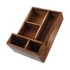 ULTECHNOVO Rustic Wooden Storage Box with Multi Compartment Design Versatile