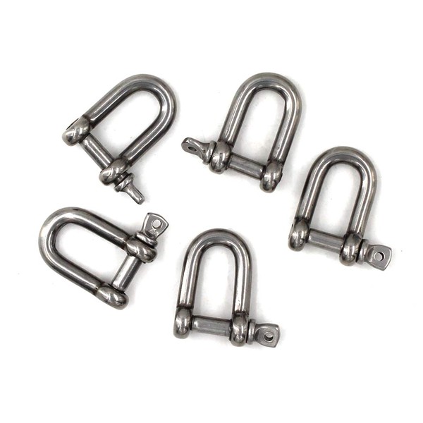 M5 D Ring Shackle Boat Anchor Shackle 304 Stainless Steel