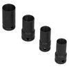 4pcs Locking Wheel Nut Removal Sockets Removers Extractors Kit Aluminum