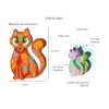 Duck & Donkey Memo Brain Gatos, Juego de Memoria