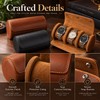 Watch Roll Travel Case for Watch Storage – Leather Organizer