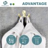 HOWTOOL Double Prong Towel Hook 5 Pack Champagne Brass with