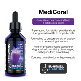Brightwell Aquatics MediCoral - Coral Dip for New Coral Additions and to Benefit Established Corals