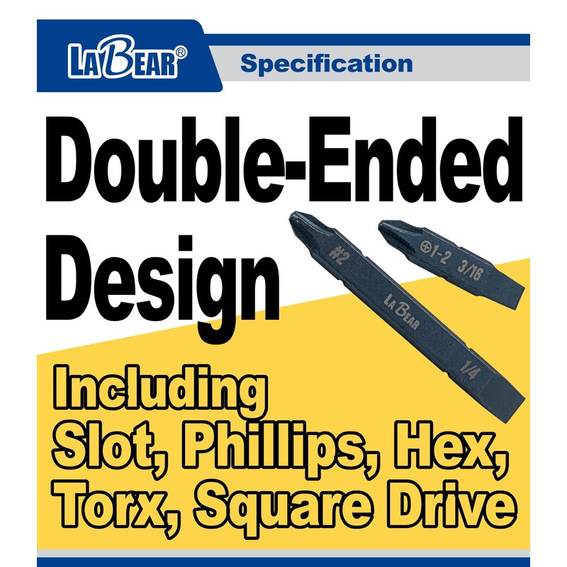 LABEAR - 3pcs Double-Ended Screwdriver Bit for Leatherman Multitool Accessories,