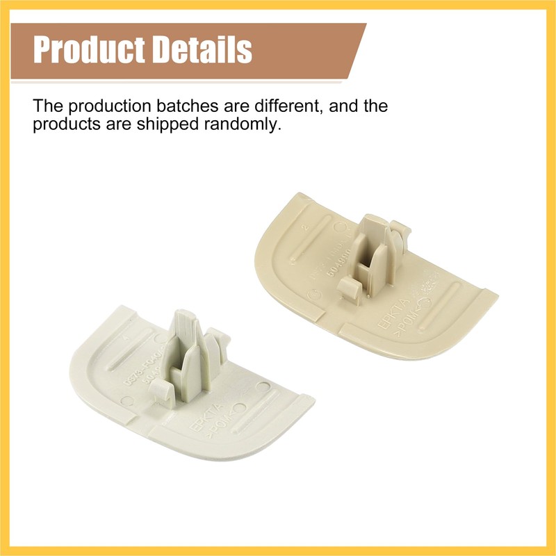 REPAIROCK 2 Set Beige Iron Sun Visor Cap Clip Clip