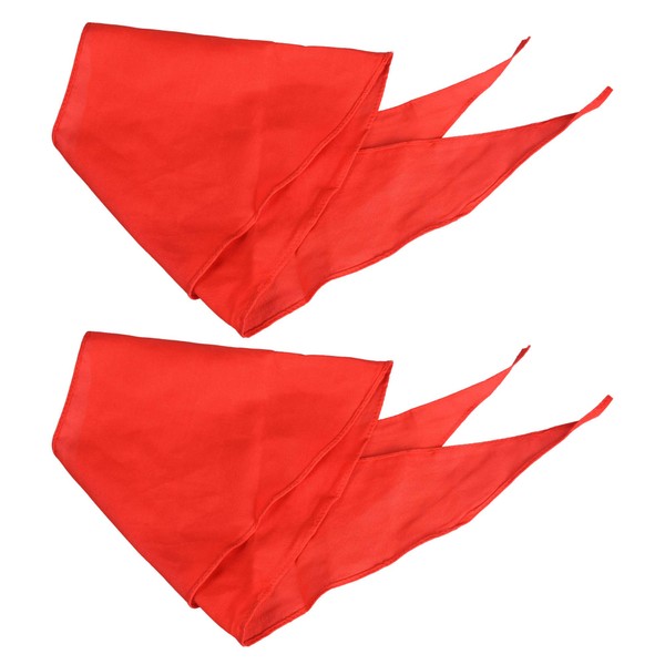 Bluecell 2pcs Red Children Triangle Scarf Chinese Hong Ling Jin for Young Pioneer of China(1.2m)