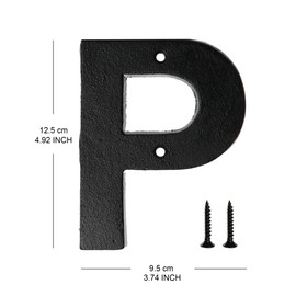 Letters and Numbers A-Z, 0-9 - House Letter P