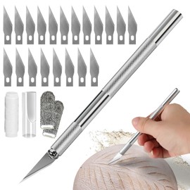Furneet Premium Bread Lame - Sourdough Scoring Tool Kit with 21 Blades, Safety Cover, 2 Finger Sleeves, Pattern String - Stainless Steel Dough Scorer Knife for Artisan Bread Baking