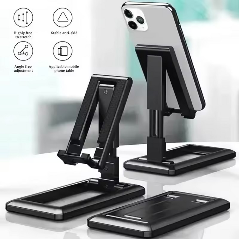 Adjustable Foldable Phone Stand for Desk - Portable Universal Smartphone