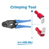 Heschen Piggyback Spade Crimp Terminal Connector 0.5-1.5mm², 22-16 AWG, Red,