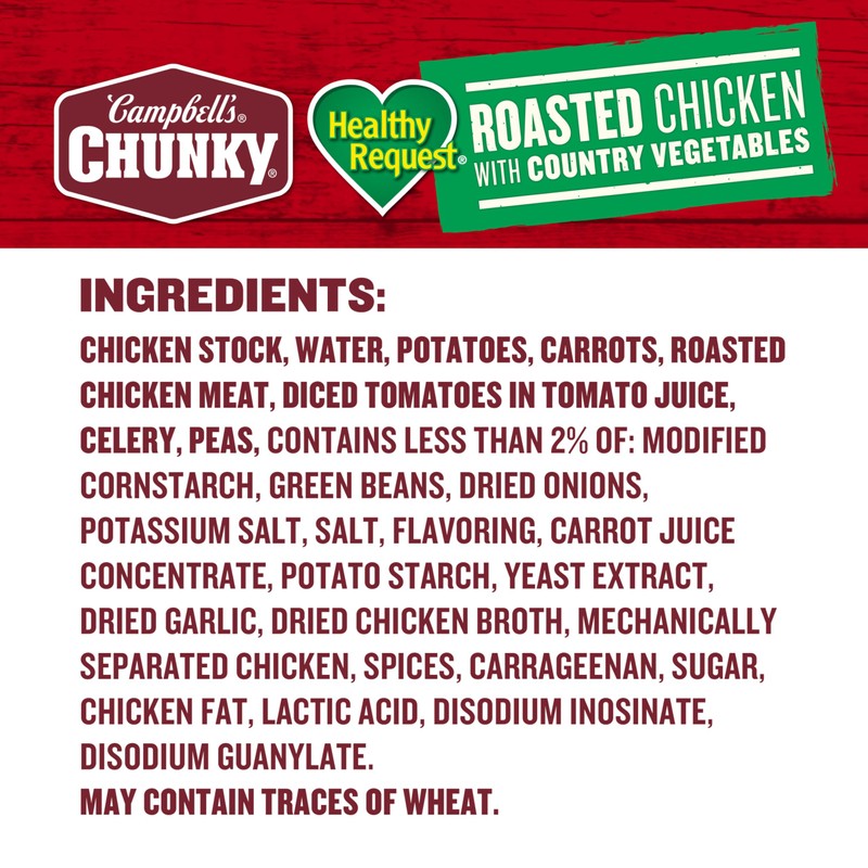 Campbell’s Chunky Healthy Request Soup, Roasted Chicken Soup with Country