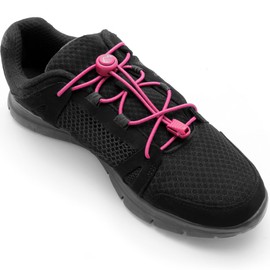 CampTeck Shoe Laces with Quick-Release Fastener, Elastic Shoelaces with Quick Lacing System – 1 Pair, pink
