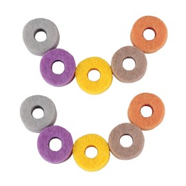 BIUDECO 20pcs Cymbal Pads Drum Kit Felt Cushion Cymbal Protector for Scratch Prevention Mat for Drum
