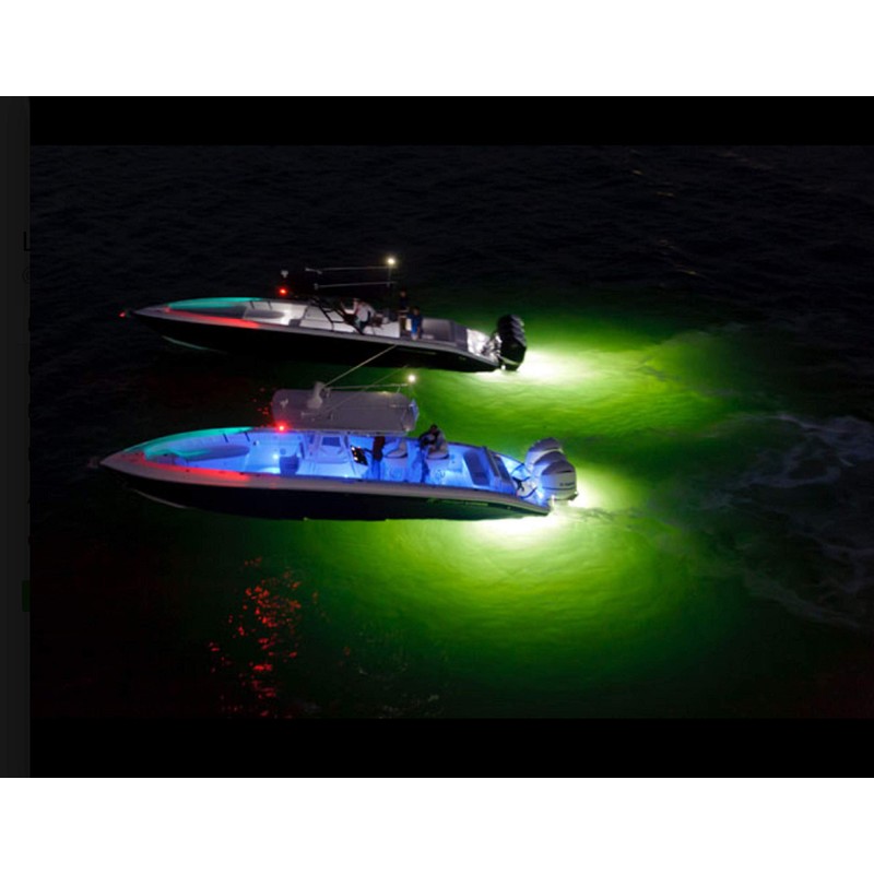 Shadz_LED 4X Green LED Boat Light Waterproof 12v Deck Storage