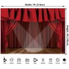 Red Curtain Theater Stage Backdrop Red Drapes Curtains Event Stage