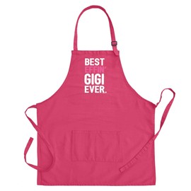 ThisWear Gigi Gifts For Women Best Effin Gigi Ever Two Pocket Adjustable Bib Apron Heliconia