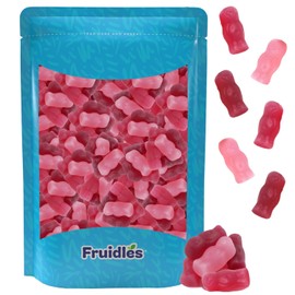 Soft Pink Gummi Babies, English Style Jelly Chewy Gummy Candy, Non-GMO (Half-Pound)